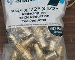 Shark Bite UC454LFA10 3/4&quot; X 1/2&quot; X 1/2&quot; Brass PEX Reducing Tee 10 Pack - $32.66