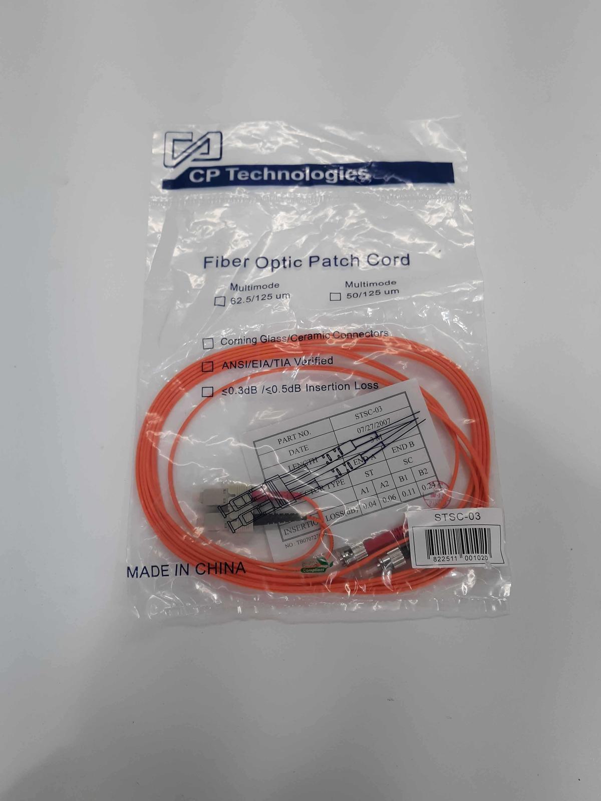 CP Technologies Fiber Patch Cord STSC-03  length 3M  - $9.95