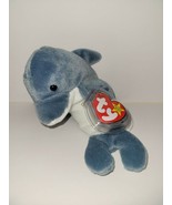 MWMT Echo Dolphin TY original beanie baby RETIRED PVC 1996 - £15.93 GBP