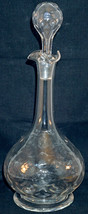 Crystal Glass Decanter / Bottle &amp; Stopper Fish Scale Pattern Webb England 2 of 2 - £71.67 GBP
