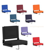 Stadium Arena Bleacher Thick Seat Cushion Chair Portable Folding Backres... - £76.73 GBP