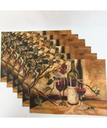 Kay Dee Designs Ripe From The Vine Wine Grapes 6-PC Placemat Set - £40.85 GBP