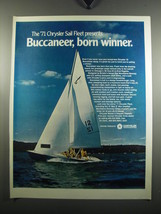 1971 Chrysler Buccaneer Sail Boat Ad - The &#39;71 Chrysler Sail Fleet prese... - £14.78 GBP