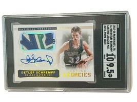 Detlef Schrempf Auto Game Used Worn Jersey Patch /25 SGC 9.5 w/10 Autograph NT - £279.37 GBP