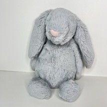 JellyCat Bunny Easter Plush London Stuffed Animal Toy Grey Rabbit 11&quot; - £13.97 GBP