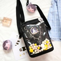 Kawaii Mini Crossbody Bags for Women Cute PVC Transparent Small Clear Ita Bag Bl - £33.18 GBP