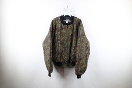 Vtg 90s Streetwear Mens 2XL Faded Trebark Camouflage Quilted Bomber Jack... - £78.41 GBP