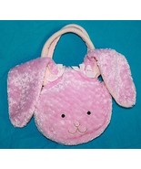 Easter Bunny Rabbit 5&quot; Bag Purse Soft Pink Plush Pocketbook North Americ... - £8.42 GBP