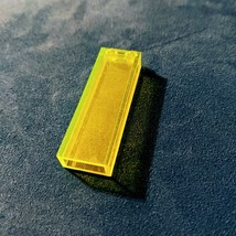Lego part 46212 Trans Neon Light Green Panel 1x2x5 without Side Supports - $18.44 MXN