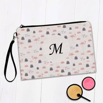 Cute Flamingo : Gift Makeup Bag Pattern Bird Tiny Tree Plant Kitchen Wall Art Fe - £9.50 GBP