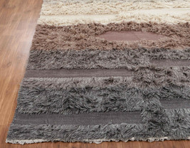 Beldon Rug USA 5&#39;x8&#39; Multi Brown Handmade Flat weave Dhurry Woolen Rugs &amp; Carpet - £147.14 GBP