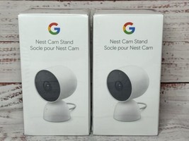 (2-Pack) Google Nest Cam Stand - Wired Tabletop Stand Genuine OEM GA0207... - $30.00