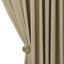 Anyhouz 150cm Khaki High Quality Modern Wool Velvet Blackout Curtains for Living - £96.34 GBP