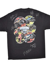 Monster Jam World Tour T Shirt Mens XL 2006 Signed Monster Truck Grave Digger - £48.47 GBP