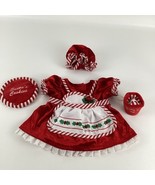 Build A Bear Workshop Christmas Holiday Mrs Claus Dress Milk Cookies Apron - $47.32 CAD