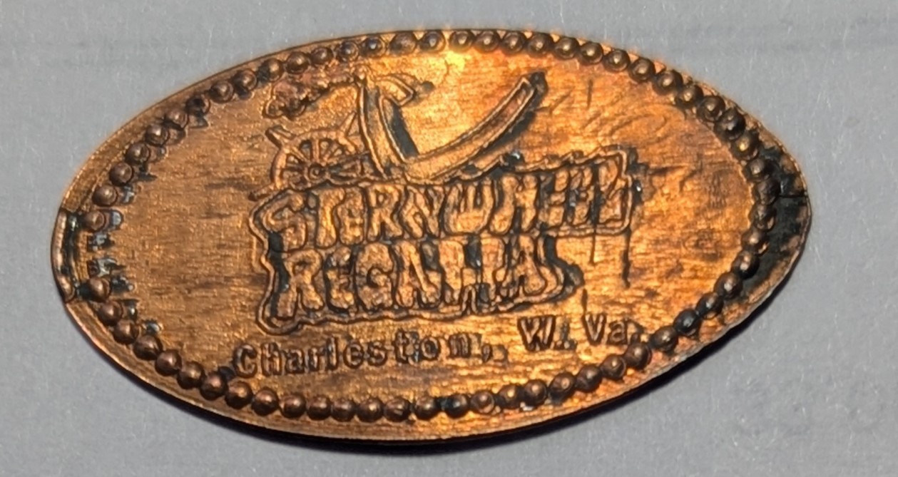 Sternwheel Regatta Charleston, West Virginia Souvenir Elongated Penny - £2.20 GBP