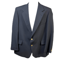 Botany 500 Mens Black Single Breasted Gold Buttons Sport Coat Jacket Size 42 - £25.21 GBP