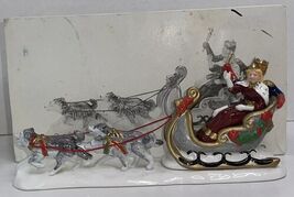 RETIRED 1995 "Snow Carnival King &amp; Queen" Snow Village Department 56 #54... - $14.00