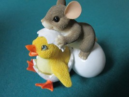 Charming Tails By Fitz &amp; Floyd Figurine &quot;Ducky To Meet You&quot; Easter - £19.78 GBP