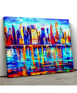 New York Cityscape , Fantastic Manhattan Coast Building 31,Canvas Wall Art - £28.23 GBP+