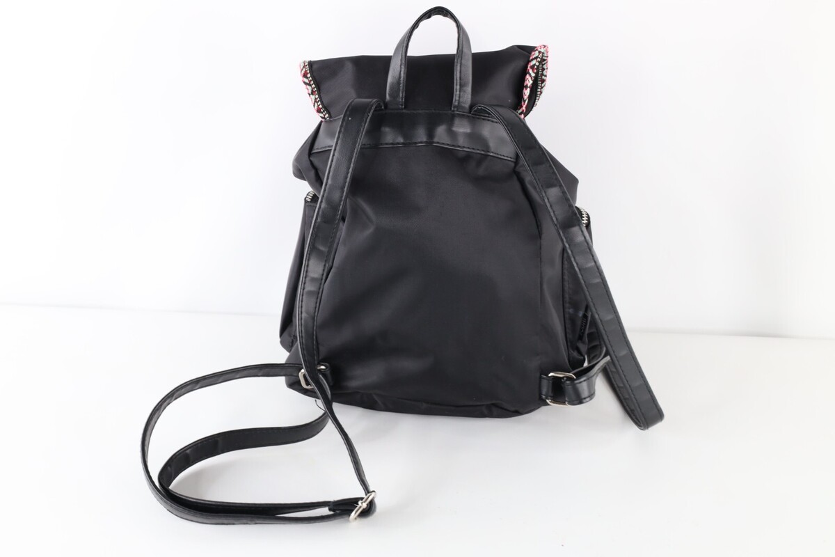Vtg 90s Streetwear Southwestern Trim Multipocket Cinch Mini Rucksack Backpack Item image 6