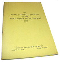 1947 Sixth National Congress of Third Order of St. Francis Holy Catholic... - £15.72 GBP