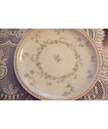 Haviland Limoges FRANCE ROUND Platter Cherry Rose Blossoms,golden rim ro... - £84.64 GBP