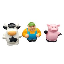 TOMY ERTL  John Deere Farmer Figures Hayride Toy Replacement Lot of 3 - $7.84
