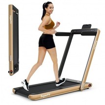 2-in-1 Electric Motorized Health and Fitness Folding Treadmill with Dual Display - $8,369.82 MXN