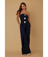 Open Flap Layer Strapless Jumpsuit - $104.00