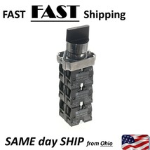 Specialty 3 position rotary switch with stackable NO contacts  ON-OFF-ON - $28.49