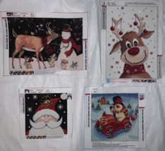 Completed Diamond Painting Art Wall Hanging Finished Christmas Lot #1 - £23.35 GBP