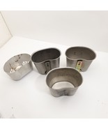 Lot of 5 USGI Military Canteen Cups &amp; Stove – Stainless Steel - $48.80 CAD