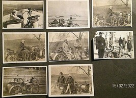 VINTAGE MOTORCYCLE PHOTOS ( RARE ORIGINAL 1920,S OR 1930,S) PHOTOS - $197.99
