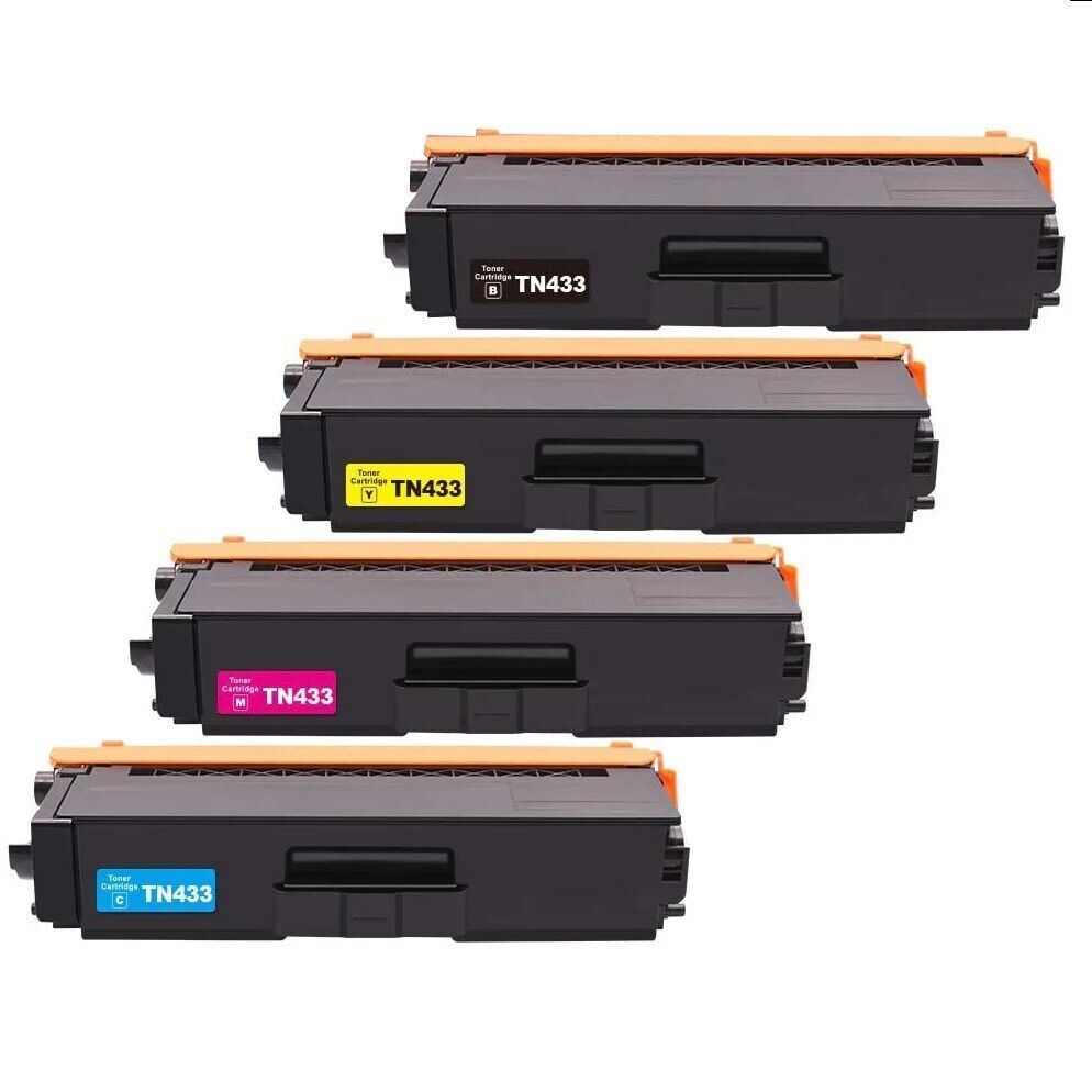 TN433 Toner Set for Brother MFC-L8900CDW L8610CDW HL-L9310CDW -1 EACH COLOR - $38.40