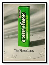 Carefree Spearmint Sugarless Gum Print Ad Vintage 1990 Magazine Advertis... - $9.70
