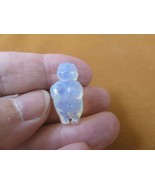 Y-VEN-504) 1&quot; White Opalite little Venus Woman goddess GEMSTONE carving ... - $8.59