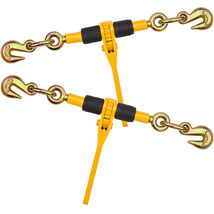 VEVOR Ratchet Chain Binders, 1/4"-5/16", 2600 lbs Safe Working Load, 2 Pack - $37.99