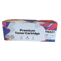 Premium Toner Cartridges TN221 For Brother HL-3140CW (See Pics) NEW #2 PK Black - £20.12 GBP