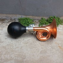 TRUMPET Copper Bike Bicycle Horn Bell fits Standard Handlebars - £47.78 GBP