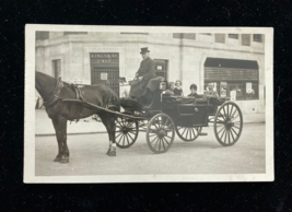 Kingsway Cafe Southport Horse Drawn Carriage RPPC Postcard - £78.41 GBP