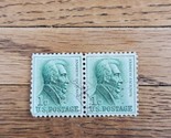 US Stamp Andrew Jackson 1c Used Green Strip of 2 - $1.23
