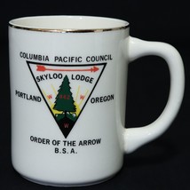 Boy Scouts VTG BSA Ceramic Mug Order of the Arrow, Skyloo Lodge Portland... - $14.98