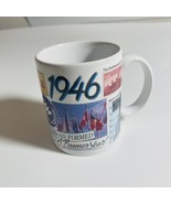 Vtg Peacock Papers Inc. 1994 A Banner Year 1946 coffee Cup Mug - $14.44