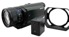 Sony FDR AX100 Handycam Camcorder 4K HD WiFi 20MP Dual MP4 Near Mint - $1,249.00