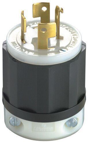 Leviton 7411-C 20-Amp, 120/208-Volt, 3PY, Locking Plug, Industrial Grade, - $29.27