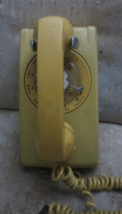 Vintage ITT Centel 554 Gold Wall Mount Rotary Dial Phone - $56.09