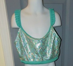 Cat And Jack Mermaid Bikini Top Size XL (14/16) Girl&#39;s NEW - $13.14