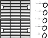 BBQ Cast Iron Cooking Grid Grates Igniters Kit For Nexgrill 5/4 Burner G... - £53.71 GBP