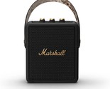 Black And Brass Marshall Stockwell Ii Portable Bluetooth Speaker. - $194.92